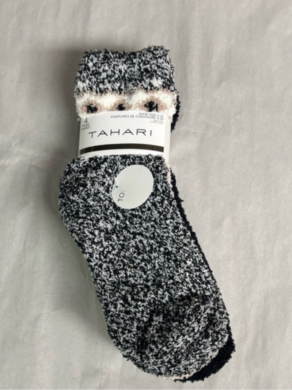 New Tahari Socks Women’s 4 Pair Cozy Fuzzy Plush Socks Casual Soft Classic - Picture 13 of 13